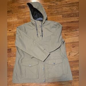 Eddie Bauer Charly Weatheredge Waterproof Rain Jacket Tan Women’s XXL